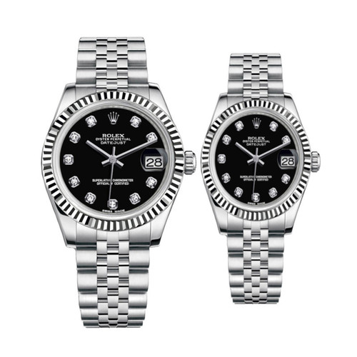 ست ساعت مچی عقربه ای زنانه و مردانه مدل datejust
