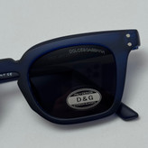 عینک آفتابی پلاریزه دولچه گابانا DOLCE GABBANA دسته سیم کشی شده لولا فنر آبی مات کد 7707