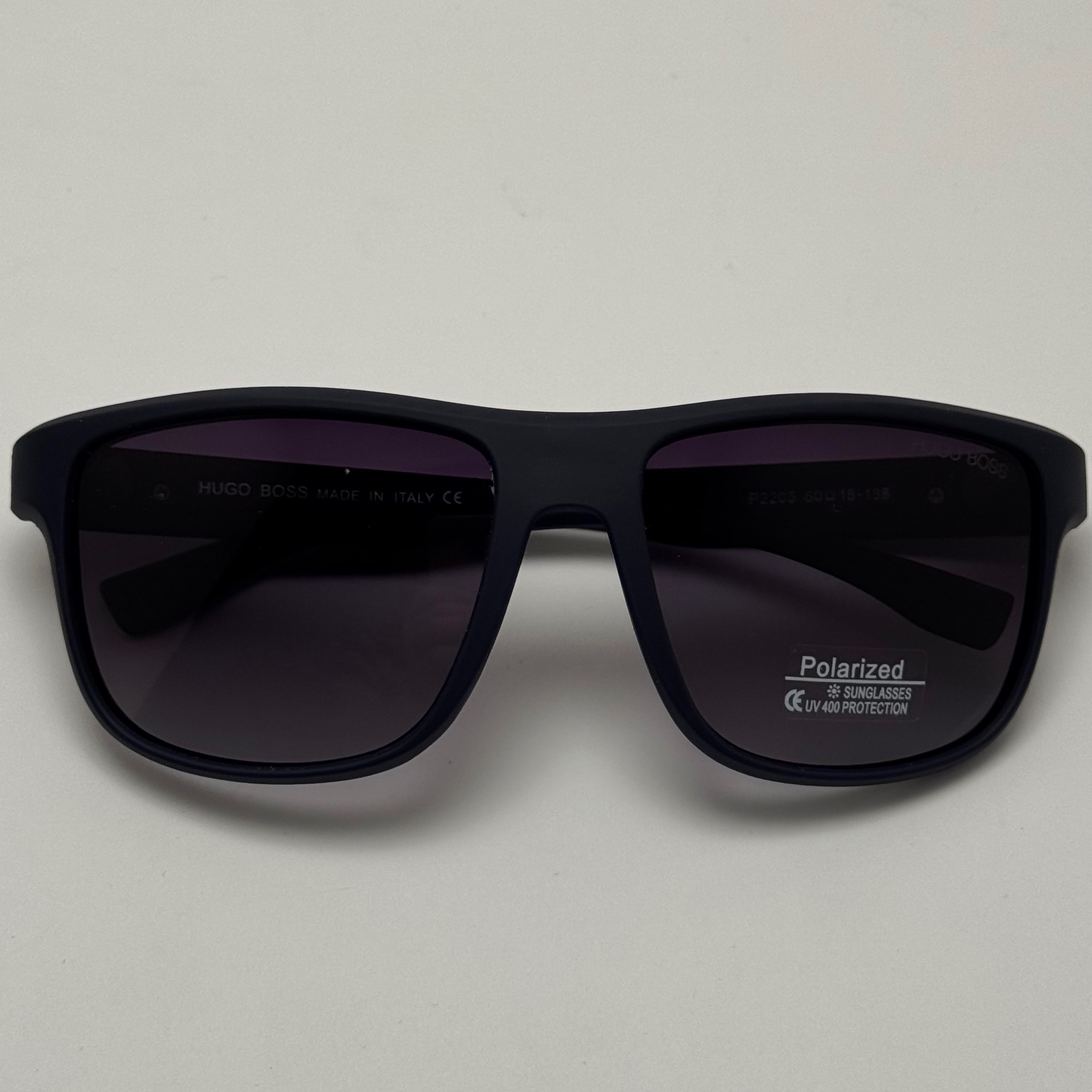 عینک آفتابی پلاریزه هوگو باس HUGO BOSS آبی نفتی کد 2205 - عینک رانندگی