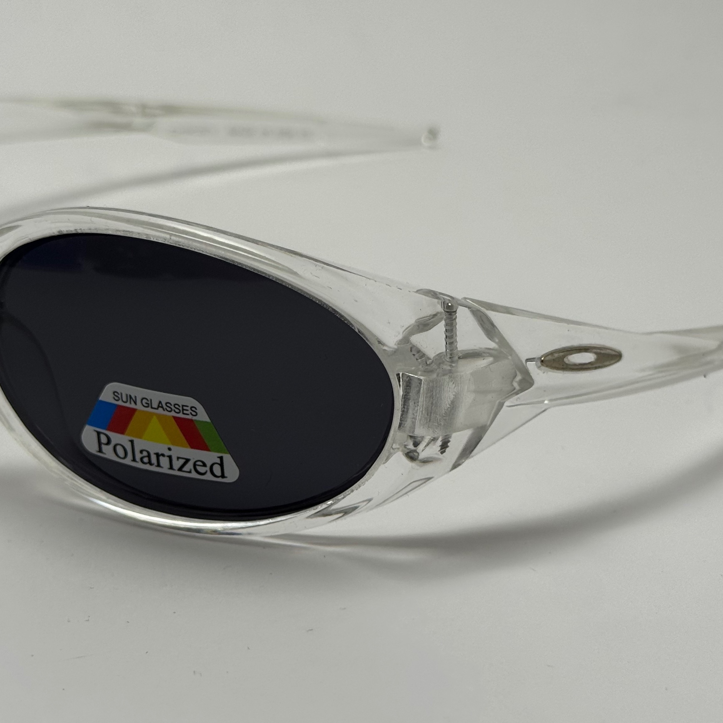 عینک آفتابی پلاریزه اوکلی مدل Oakley Eye Jacket Redux بیضی کریستالی مشکی
