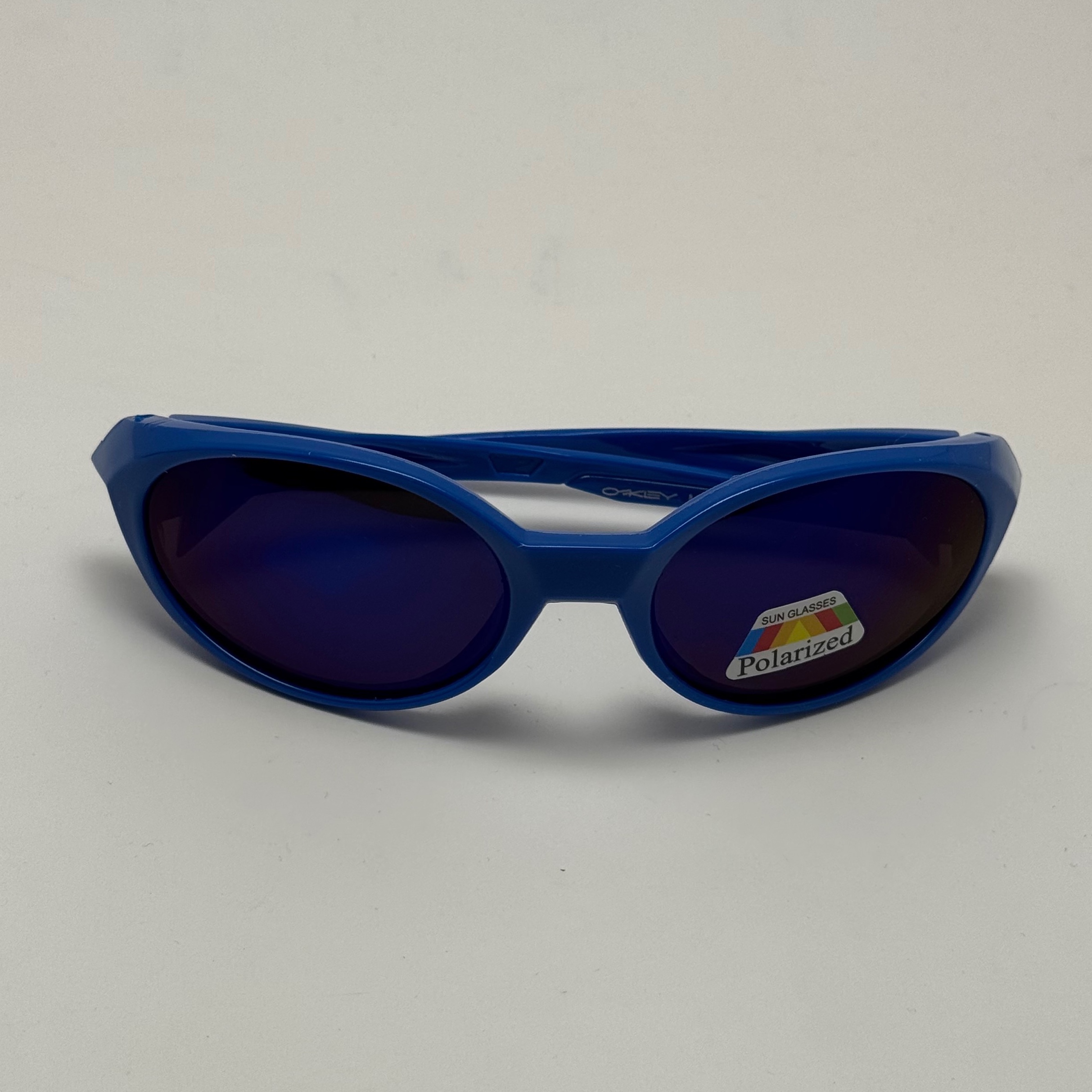 عینک آفتابی پلاریزه اوکلی مدل Oakley Eye Jacket Redux بیضی آبی