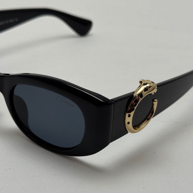 عینک آفتابی زنانه لاکچری کارتیر Panthere De Cartier تمام مشکی