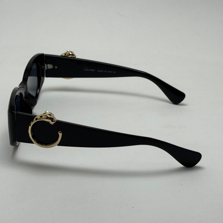 عینک آفتابی زنانه لاکچری کارتیر Panthere De Cartier تمام مشکی