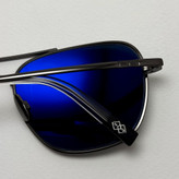 عینک آفتابی خلبانی رندولف شیشه سنگ آنتی رفلکس مشکی فریم نوک مدادی فول پک RANDOLPH AVIATOR RE 58 24K WHITE GOLD