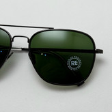 عینک آفتابی خلبانی رندولف شیشه سنگ آنتی رفلکس سبز فریم نوک مدادی فول پک RANDOLPH AVIATOR RE 58 24K