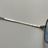 عینک شب و آفتابی خلبانی رندولف شیشه سنگ آبی آسمانی نقره ای فول پک RANDOLPH AVIATOR RE 58 24K WHITE GOLD