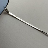 عینک شب و آفتابی خلبانی رندولف شیشه سنگ آبی آسمانی نقره ای فول پک RANDOLPH AVIATOR RE 58 24K WHITE GOLD