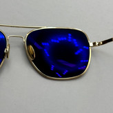 عینک آفتابی خلبانی رندولف شیشه سنگ آنتی رفلکس مشکی فریم طلایی فول پک RANDOLPH AVIATOR RE 58 24K GOLD