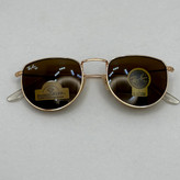 عینک آفتابی ریبن rayban شیشه سنگ قهوه ای طلایی کد rb 3958 - فول پک