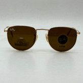 عینک آفتابی ریبن rayban شیشه سنگ قهوه ای طلایی کد rb 3958 - فول پک