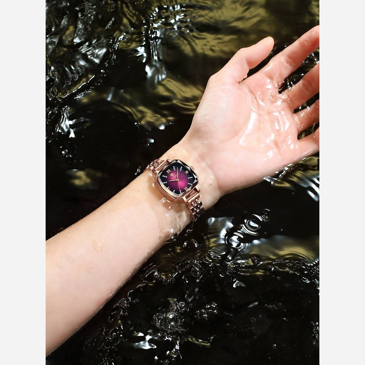 ساعت زنانه پوداگار اورجینال Poedagar صفحه مربعی