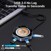 هاب داک استیشن7 پورت مدل multi port wireless charger-7port