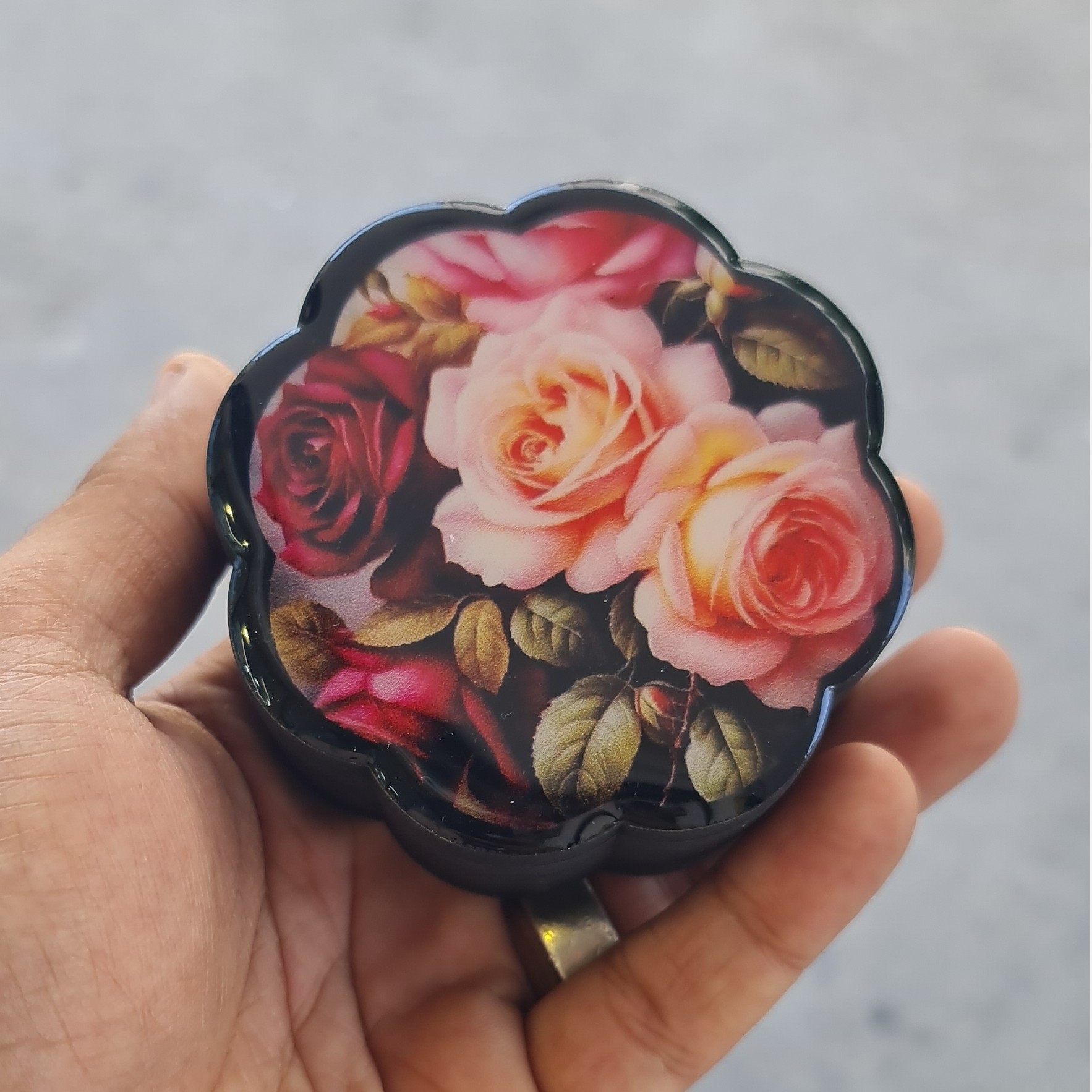 جعبه نیم ستی چوبی رزینی