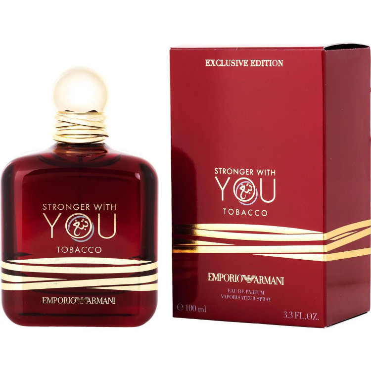 عطر ادکلن جیورجیو آرمانی استرانگر ویت یو توباکو مردانه Armani Stronger With You Tobacco درجه 1 سوئیس (پس کرایه)