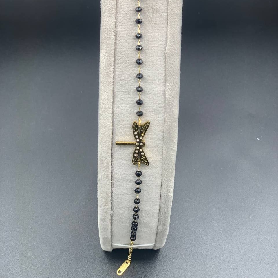 دستبند زنانه طرح آویز دایره ای رنگ ثابت با کیفیت بالا کد zel (پس کرایه)