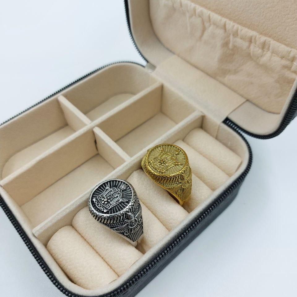 انگشتر استیل مردانه طرح رولکس Rolex تنوع طرح رنگ کاملا ثابت کد mp (پس کرایه)