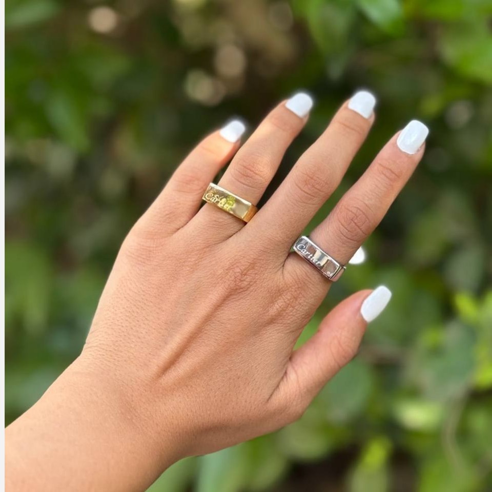 انگشتر استیل زنانه طرح کارتیر Cartier رنگ ثابت کد sm (پس کرایه)