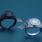 انگشتر استیل مردانه طرح رولکس Rolex رنگ ثابت و ضد حساسیت کد mp (پس کرایه)