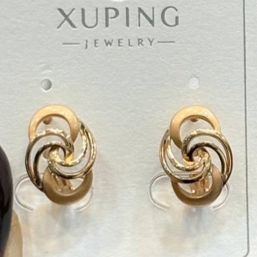 گوشواره ژوپینگ XUPING زنانه طرح گل رنگ ثابت کد gy (پس کرایه)