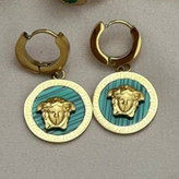 ست کامل گردنبند و ساعت رومانسون و دستبند و انگشتر و گوشواره استیل زنانه طرح ورساچه Versace رنگ ثابت کد tj (پس کرایه)
