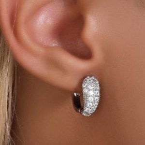 گوشواره طرح جواهری زنانه طرح اشکی نگین رنگ ثابت کد mp (پس کرایه)