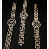 دستبند اسپینری فول نگین چیین طرح ورساچ versace رنگ ثابت در تنوع طرح کد ki