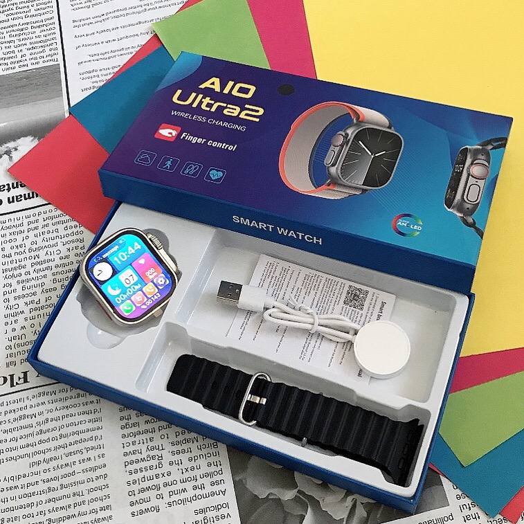 اسمارت واچ مدل ALO ULTRA 2 طوسی و مشکی