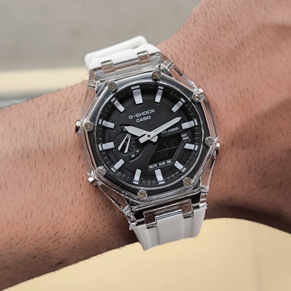 ساعت پسرانه و دخترانه اسپرت دو زمانه ضدآب پمپی با کیفیت مارکGSHOCK جیشاک در رنگ بندی مختلف