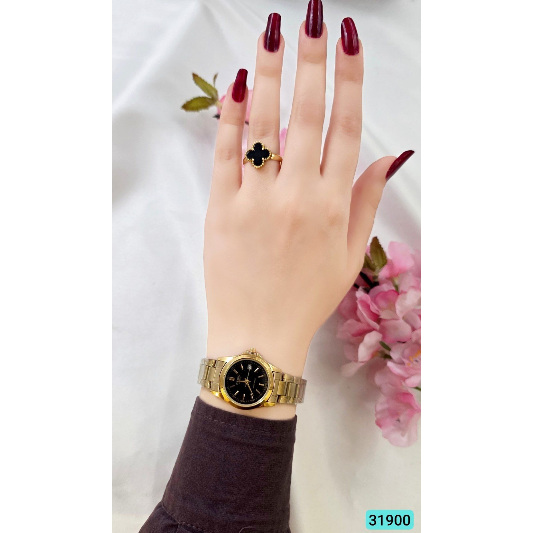 ست زنانه و دخترانه ساعت و انگشتر کد 9