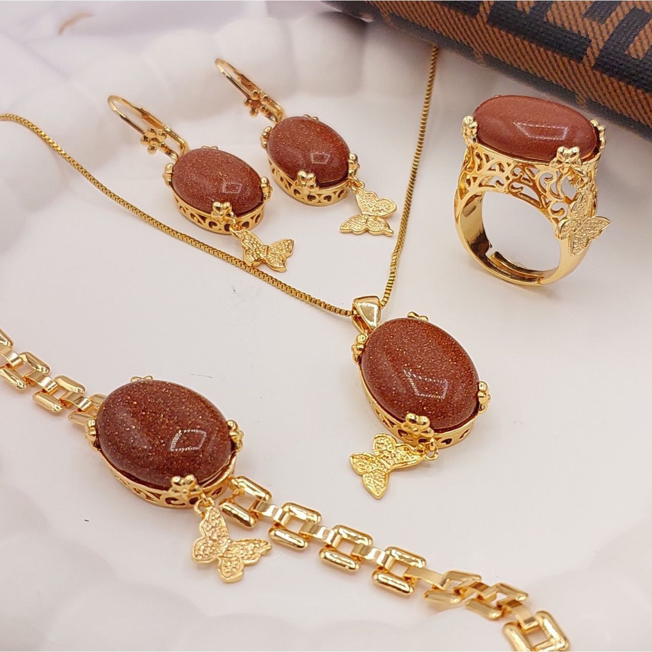 سرویس زنانه سنگ دار ست کامل کد57جدید