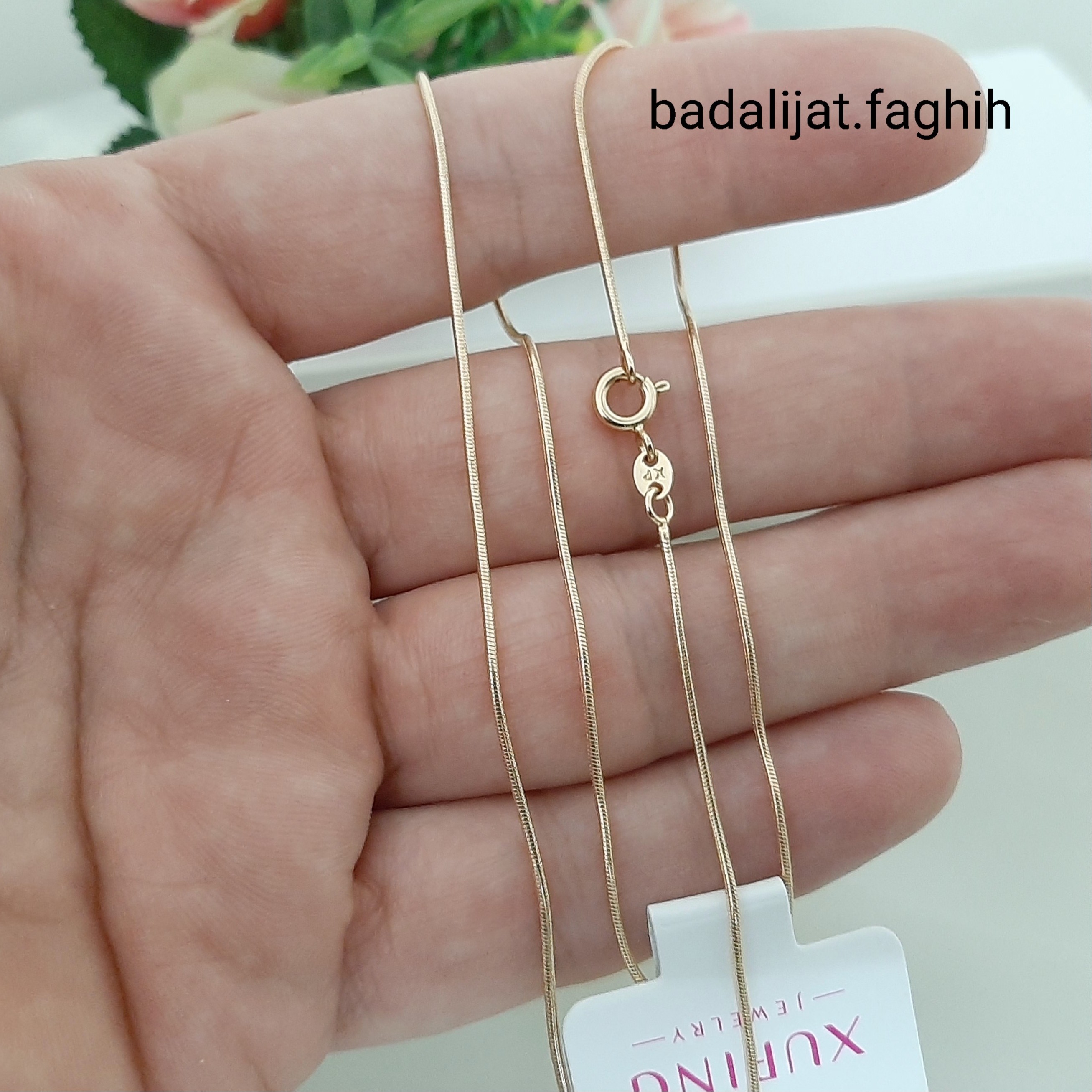 زنجیر ماری برند ژوپینگ بسیار شیک و پرطرفدار حک خورده و کاملا رنگ ثابت