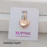 پلاک زنجیر ژوپینگ قلب دورویه برند حک خورده کاملا رنگ ثابت ورق بزنید لطفا
