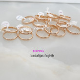 انگشتر ژوپینگ رنگ ثابت حلقه حک خورده و آبکاری طلا شده ورق بزنید و توضیحات رو بخونید لطفا