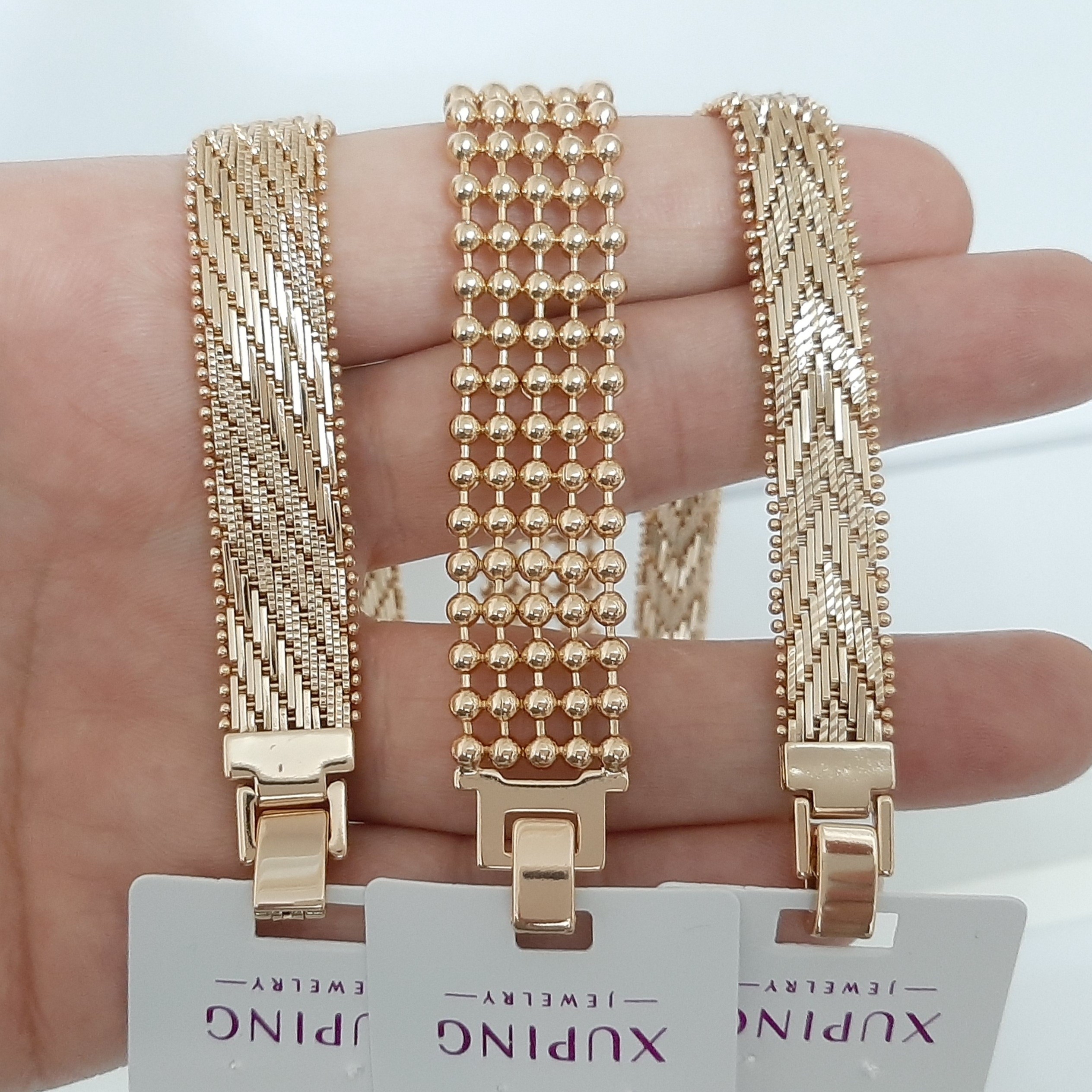 دستبند ژوپینگ کاملا رنگ ثابت با طلا مونمیزنه ورق بزنید و توضیحات رو بخونید لطفا