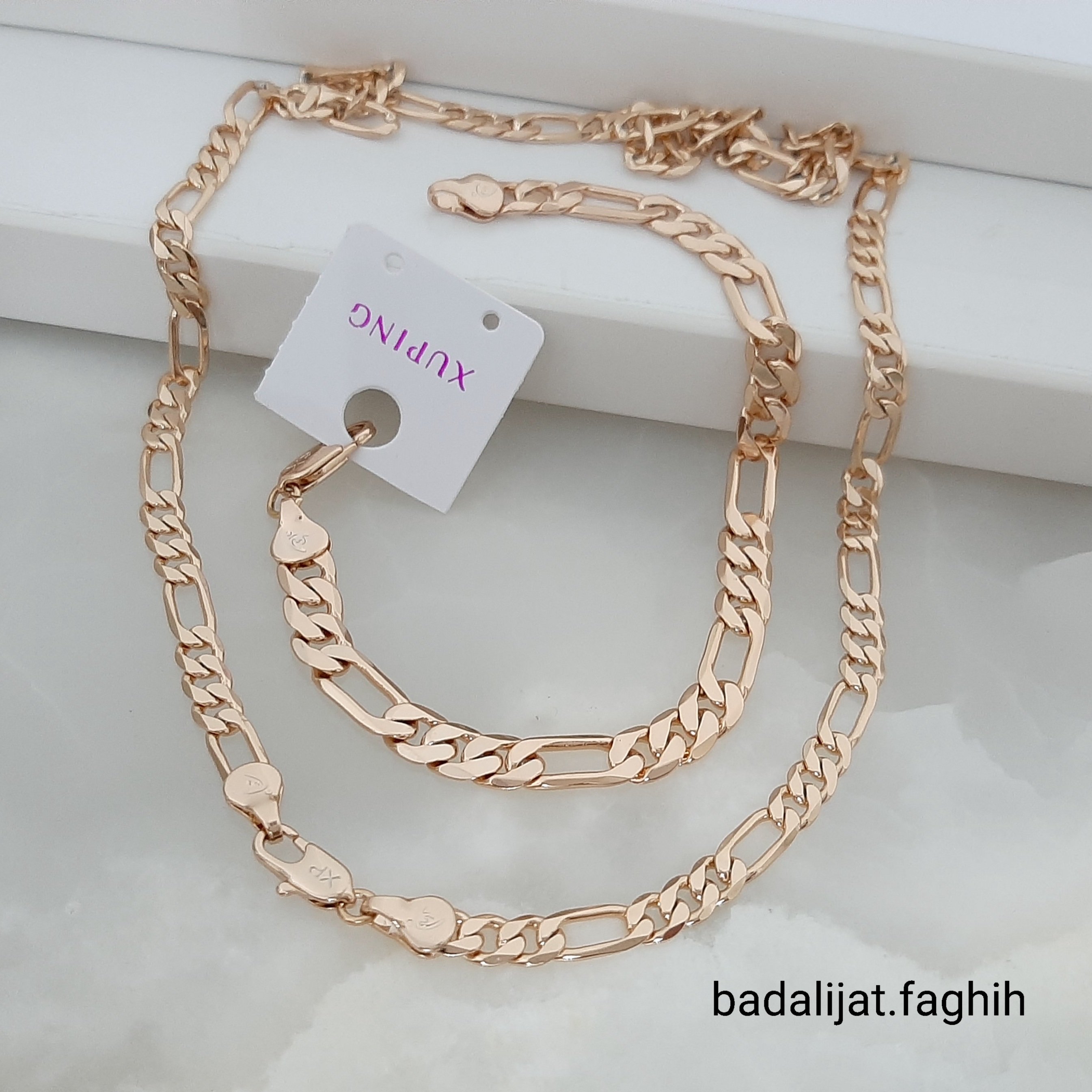 سرویس کارتیر ژوپینگ طرح فیگارو فوق العاده شیک و کاملا رنگ ثابت با آبکاری طلا