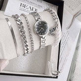 ست زنانه و دخترانه ساعت هانگری و دستبند کارتیر و مروارید وحلقه پرفروش ارسال رایگان