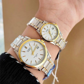 ساعت مچی زنانه و مردانه تک کاسیو استیل تاریخدار حک موتور ژاپن مارک معروف CASIO نمونه درجه یک ارسال رایگان