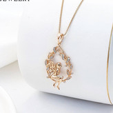 پلاک فرشته گردنبند دخترانه و زنانه طرح طلا مارک ژوپینگ xuping کاملا مشابه طلا رنگ ثابت ارسال رایگان