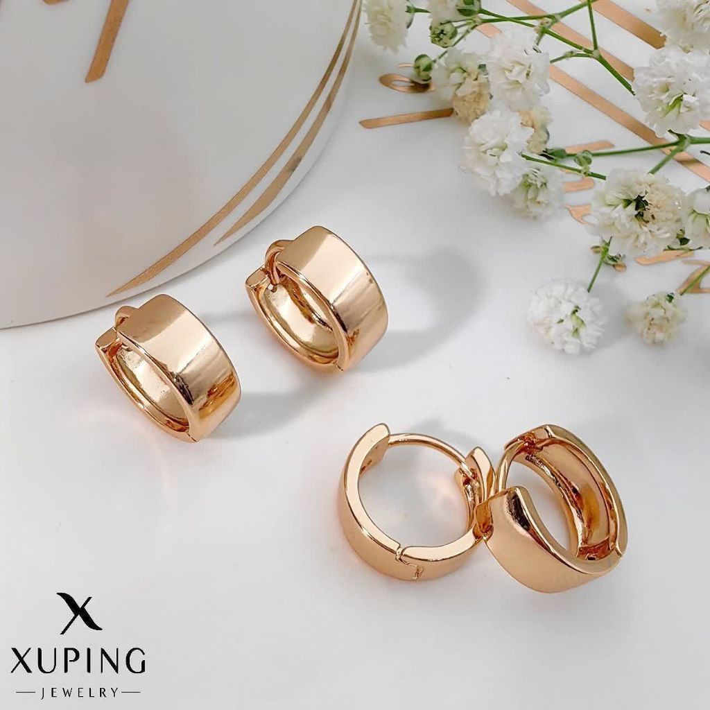 گوشواره حلقه ای کپ طلا ژوپینگ