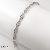 دستبند پیچی نقره ای ژوپینگ کد 1101722440
