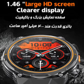 ساعت هوشمند 1.46 اینچی دیبت ویر مدل Power Edge AK81 با بند سیلیکونی