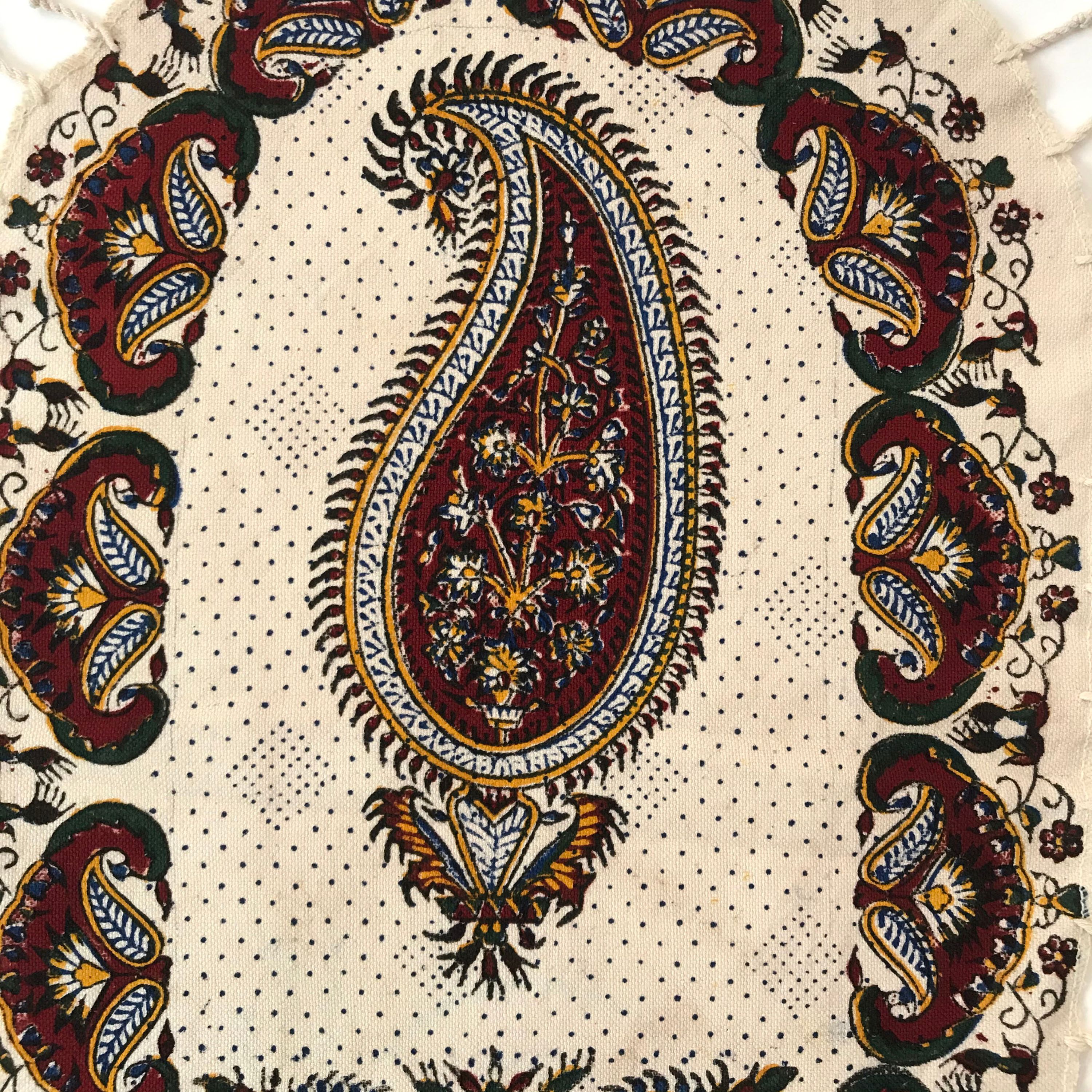 رومیزی قلمکار بیضی سایز 30-50