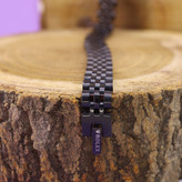 دستبند رولکس استیل 12میل رنگ مشکی ....