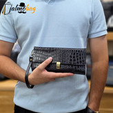 کیف دستی پاسپورتی چرم اصل کد 3050