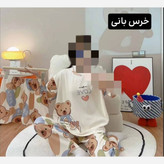 3 تیکه راحتی شیک و جذاب زنانه فری سایز از سایز 36 تا 48 رنگبندی شیک و خوشگل