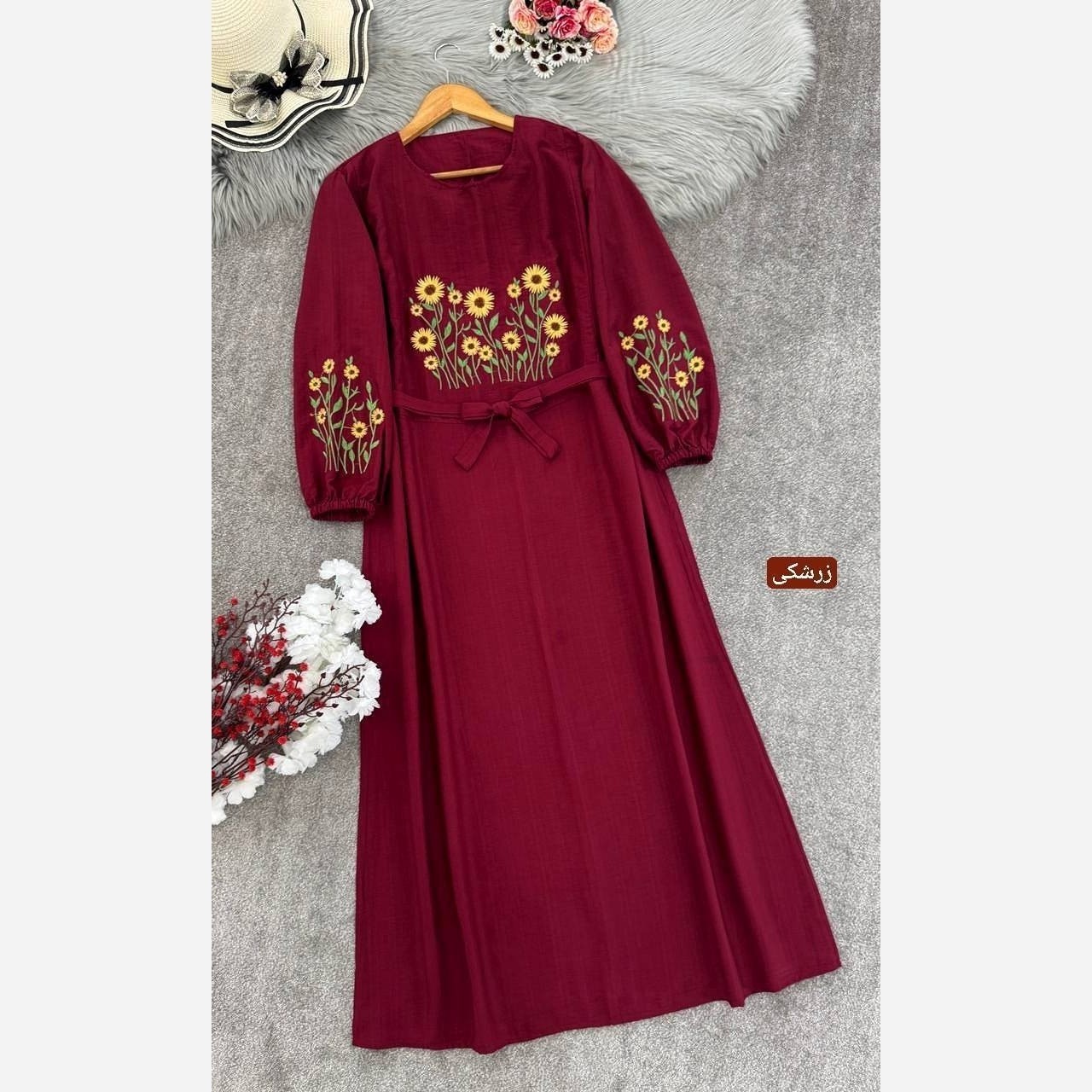 کفتان گلدوزی شیک و جذاب زنانه از فری سایز44 تا 50