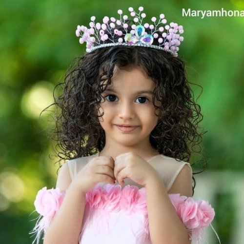 تاج دخترانه پرنسسی نگین دار (دارای رنگبندی) (پس کرایه)