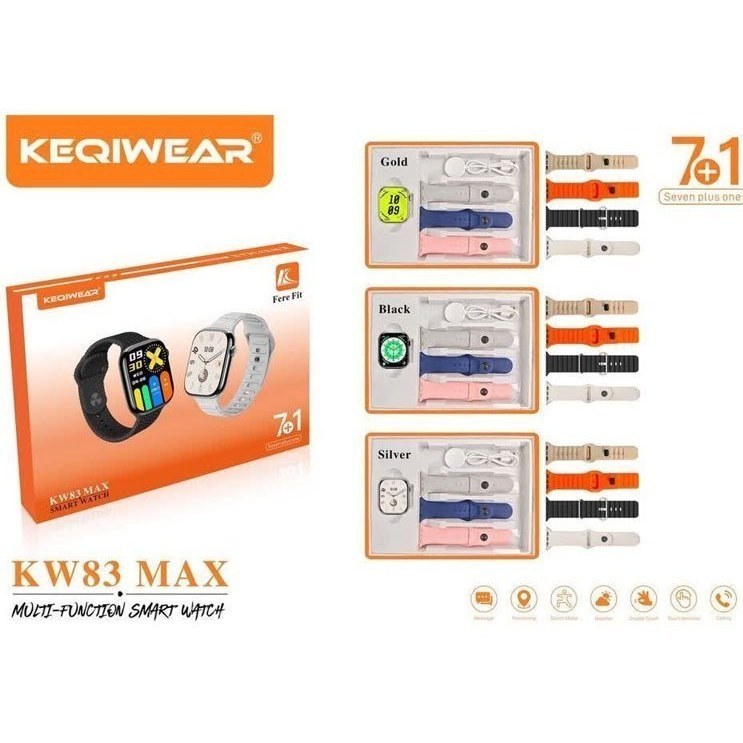 ساعت هوشمند حرفه ای 7بند KW83 max/وارداتی/گارانتی طلایی/ارسال فوری
