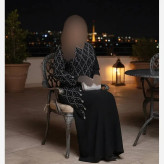 ماکسی مجلسی زنانه کرپ دالقیچ رنگ مشکی