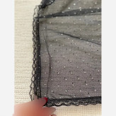 مینی اسکارف نگینی دانتل مشکی سایز 75 در 75 (2)